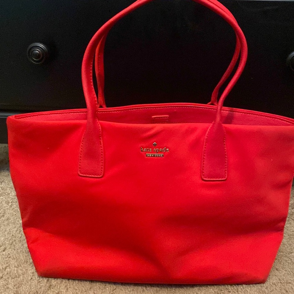 Kate Spade New York Garnet Red Classic Nylon Phoebe Shoulder Bag